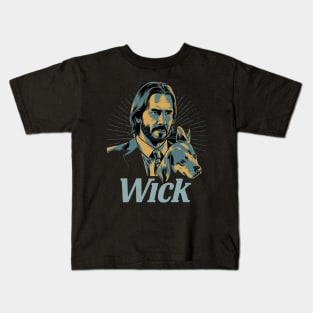 John Wick and dog Kids T-Shirt
